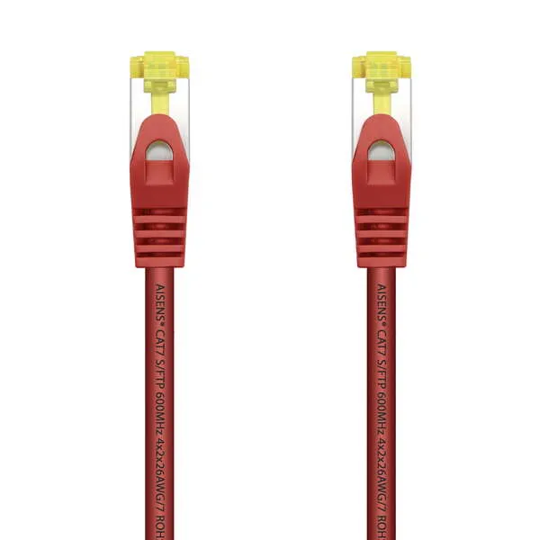 Aisens Cable De Red Latiguillo Rj45 Lszh Cat.7 600 Mhz S/Ftp Pimf Awg26 - 1.0M - Color Rojo