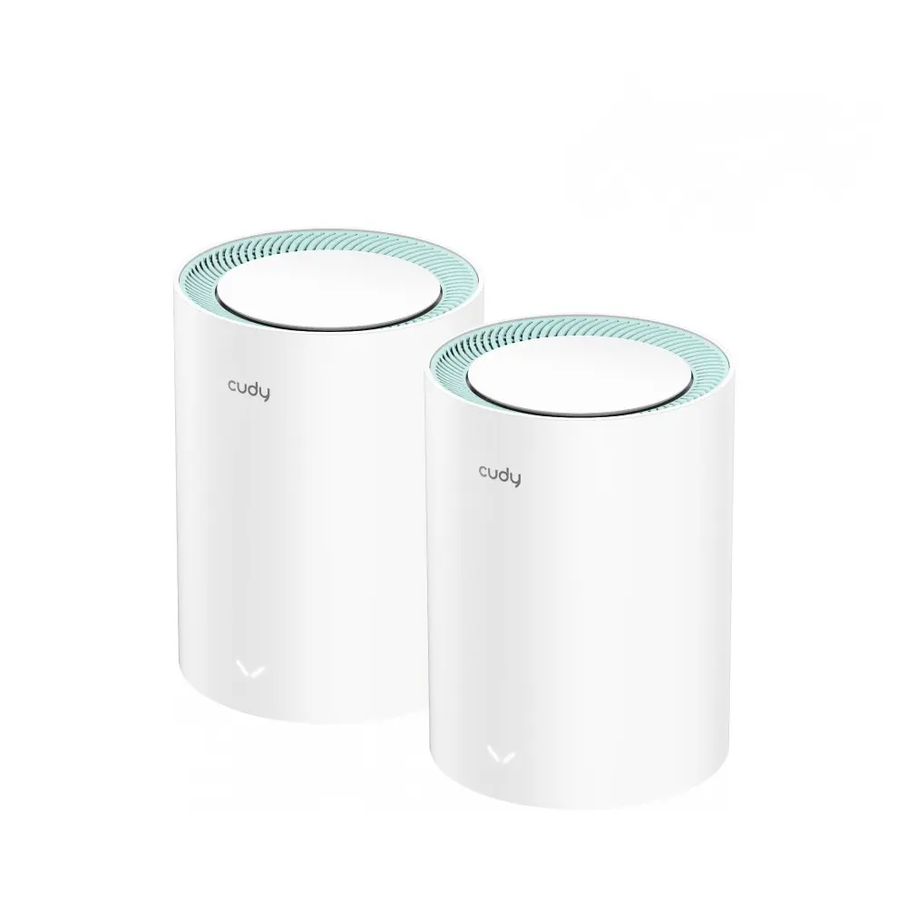 Cudy M1300 Pack de 2 Sistemas WiFi Mesh AC1200 Dual Band, 867Mbps 5GHz, 300Mbps 2.4GHz