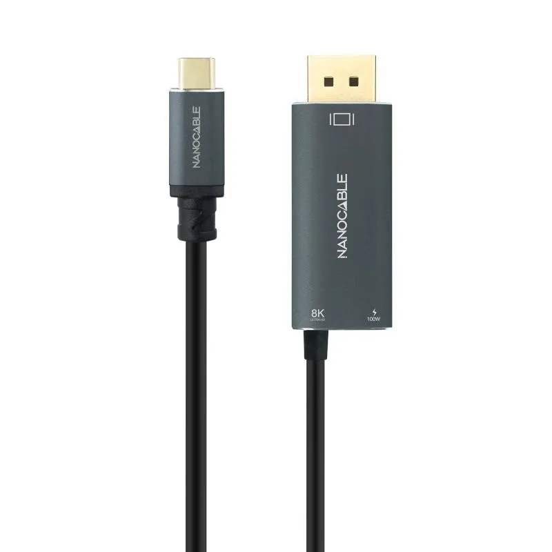 Nanocable Cable Usb-C/M-Dp/M+Usb-C/H Pd 1.8M
