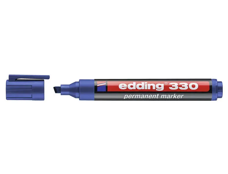 Edding Marcador Permanente 330 Punta Biselada Azul