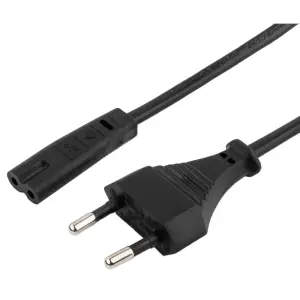 Gembird Cable de Alimentación Euro C7 1.8M Negro