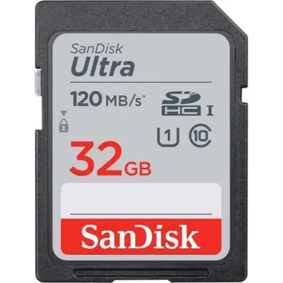 SanDisk Ultra Tarjeta SDHC 32GB UHS-I Clase 10 120MB/s