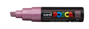 POSCA Marcador PC-8K Punta Biselada 8.0mm Rosa Metálico No Permanente