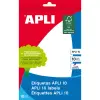 Apli Pack de 10 Etiquetas 105x149mm Adhesivo Permanente Color Blanco