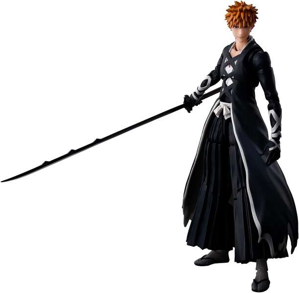 Tamashii Nations Sh Figuarts Bleach: Thousand-Year Blood War Ichigo Kurosaki Modo Bankai Tensazangetsu - Figura Articulada - Altura 15Cm Aprox.