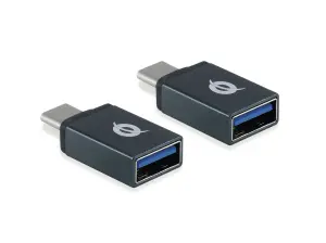 Conceptronic Adaptador USB-C 3.1 a USB 3.0 OTG 10GB/s - Pack 2 Uds