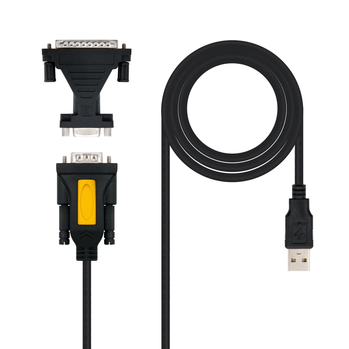 Nanocable Adaptador Usb a Serie  DB9M/25H