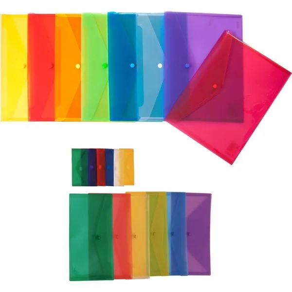 Grafoplás Sobre Broche Ecoplás 1/4 Polipropileno Translúcido Cristal