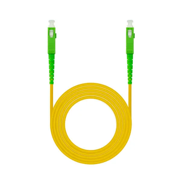 Nanocable Cable Fibra Sc/Apc-Sc/Apc Monomodo Lszh  5M - Color Amarillo