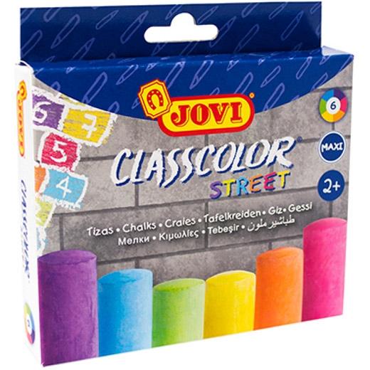 Jovi Tizas Classcolor Street Maxi Colores Surtidos +2 Años Caja 6 Ud