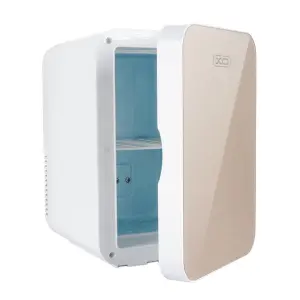 XO CZ002 Mini Nevera - Capacidad 5.5 Litros - Bajo Ruido - Incluye Cable 12/220V - Color Beige - Color Beige