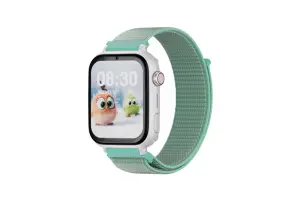 Savefamily Reloj Inteligente Smartwatch Infantil SaveWatch Plus con GPS y Llamada - IP67 - Boton SOS - Carcasa Blanca - Correa Tela Ocean