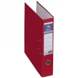Dohe Archivador Palanca Archicolor Folio Lomo Ancho Rado Cartón Forrado PP Rojo