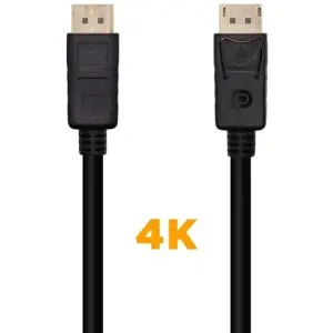 AISENS CABLE DISPLAYPORT V1.2 4K@60HZ DP/M - DP/M NEGRO 5,0M