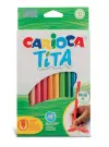 Carioca Tita Maxi Pack de 12 Lápices de Resina Lavables - Colores Brillantes
