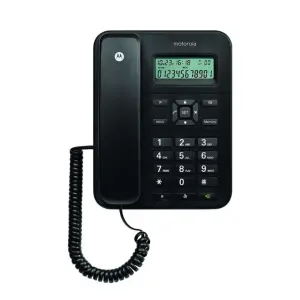 Motorola Teléfono Fijo Con Cable CT202 Negro