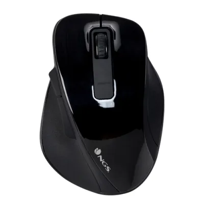 NGS Mouse Inalámbrico Bow Negro 1200DPI 2.4GHz con Receptor USB Nano