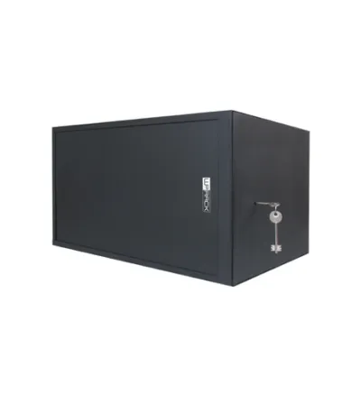 Wp Rws-06504-B Armario Mural De Seguridad 6U - Puerta Corrediza - Antirrobo Clase Rc4 - 560X400X400Mm - Color Negro