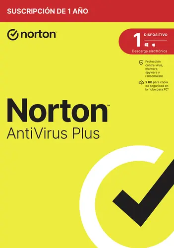 Norton Antivirus Plus 2Gb Es 1 User 1 Device 12Mo Box