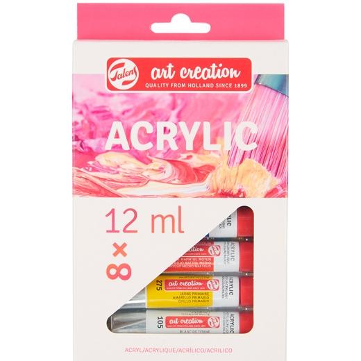 Talens Art Creation Set Acrílico Tubo 12Ml Colores Surtidos Estuche 8 Ud