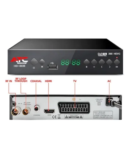 Decodificador Digital Terrestre TDT T2 - Sintonizador Varias