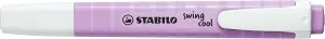Stabilo Swing Cool Marcador Fluorescente Pastel Brisa Violeta Cuerpo Plano Punta Biselada 1-4mm Tinta a Base de Agua