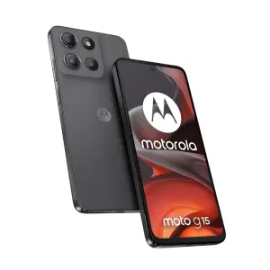 Motorola Moto G15, 6.72" Dual SIM, Android 15, 4G, USB-C, 8 GB RAM, 256 GB, 5200 mAh, Gris