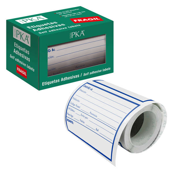 Dohe Rollo De 200 Etiquetas Adhesivas Pre-Impresas De Envio - 109X82Mm - Ideal Para Expedicion De Paquetes