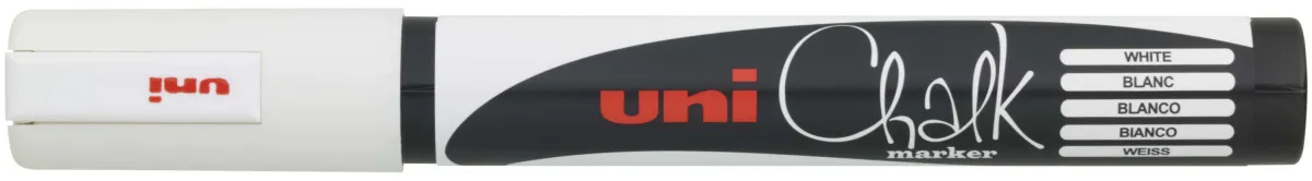 Uni-ball PWE-5M Marcador de Tiza Líquida Punta Cónica 1.8-2.5mm Color Blanco