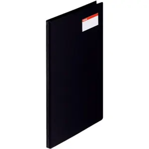 Esselte Carpeta A4 Con Pinza Miniclip Lateral Y Tarjetero PVC Negro