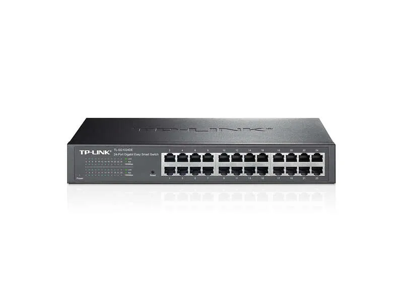 TP-LINK SG1024DE Switch Semigestiónable 24 Puertos Giga Metal 19" Rack