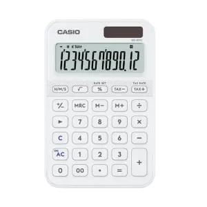 CASIO CALCULADORA DE OFICINA SOBREMESA BLANCO 12 DÍGITOS MS-20YC-WE