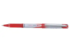 Pilot Bolígrafo Tinta Líquida V Ball Grip 07 - Punta Conica 0.7mm - Color Rojo
