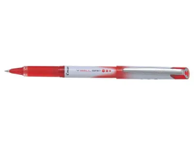 Pilot Boligrafo De Tinta Liquida V Ball Grip 07 - Punta De Bola Conica 0.7Mm - Trazo 0.5Mm - Grip De Goma - Color Rojo