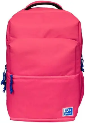 Oxford Mochila Escolar Rosa con Compartimento Isotérmico y Tirantes Ajustables 42x30x15-20cm