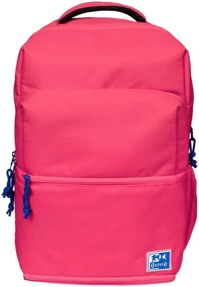 Oxford Mochila Escolar Rosa con Compartimento Isotérmico y Tirantes Ajustables 42x30x15-20cm