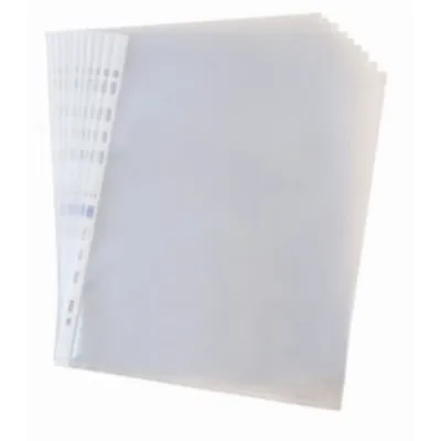 Elba Pack de 100 Fundas Multitaladro PP 90 Micras Tamaño Folio Naranja