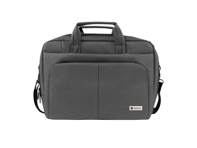 Natec Gazelle Maletín para Portátiles 15,6" - Resistente a Salpicaduras - Color Gris