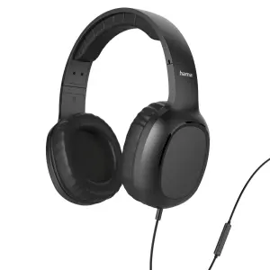 Hama Fun II Auriculares con Micrófono Omnidireccional 1.2m Jack 3.5mm Negro