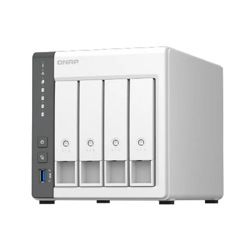 QNAP TS-433 NAS Torre ARM Cortex-A55, 4GB RAM, 4 Bahías 2.5"/3.5", USB, RJ-45 2.5GB