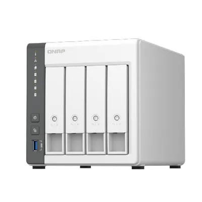 QNAP TS-433 NAS Torre ARM Cortex-A55, 4GB RAM, 4 Bahías 2.5"/3.5", USB, RJ-45 2.5GB