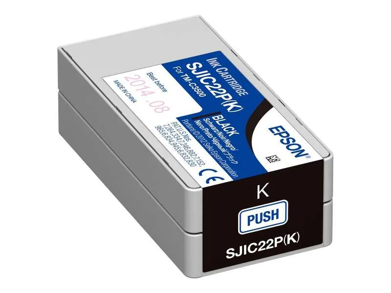 Epson Sjic22P Negro Cartucho De Tinta Original - C33S020601/Sjic22P(K)