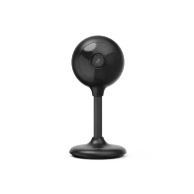 Hama Cámara de Vigilancia Inteligente Full HD con Micrófono y Visión Nocturna, WiFi 2.4GHz, Ideal para Mascotas, Color Negro