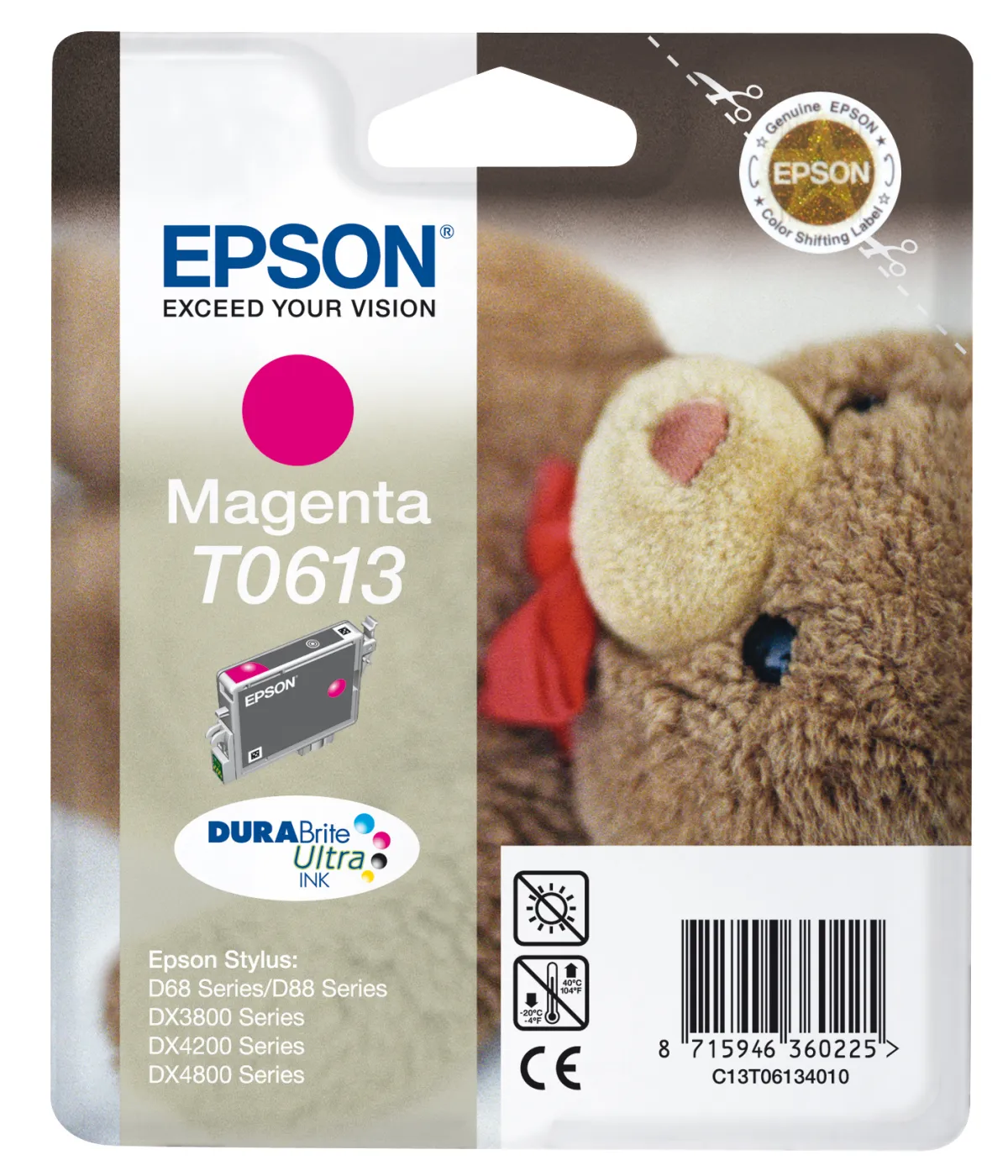 Epson Tinta Magenta Stylus D 68 88 88 Plus para Impresoras DX 3800 3850 4200 4250 4800 4850