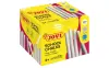 Jovi Caja de 100 Tizas Antipolvo Blancas - Compactas y Resistentes - Fáciles de Borrar