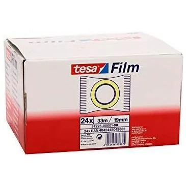 Tesa Film Cinta Adhesiva Transparente Standard Flowpack 19mm x 33m