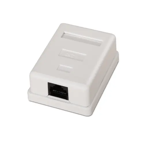 Aisens Roseta Superficie RJ45 Cat.6 UTP 1 Toma Color Blanco