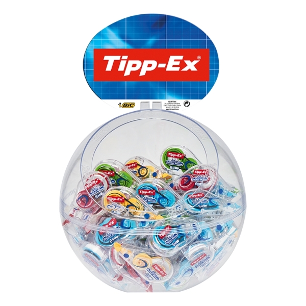 Tipp-Ex Mini Pocket Mouse Fashion Expositor Con 40 Cintas Correctoras 5Mm X 6M - Resistente - Escritura Instantanea