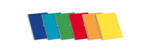 Enri Cuaderno Espiral Tapa Blanda 80 Hojas 4º 3x3 Colores Surtidos