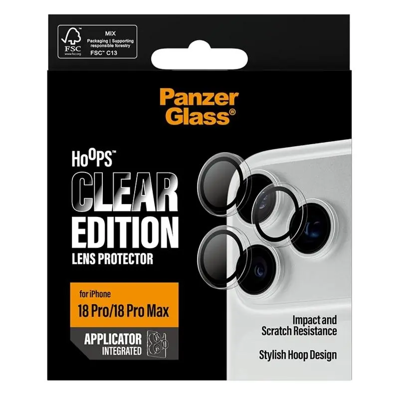 PanzerGlass Protección de Cámara para iPhone 18 Pro y 18 Pro Max